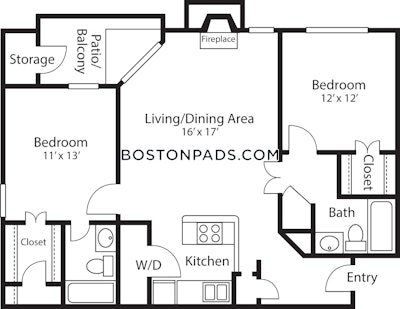 Quincy 2 Bed 2 Bath QUINCY  South Quincy - $2,875